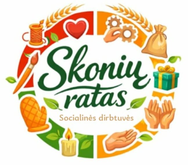 Socialinių dirbtuvių „Skonių ratas“ logotipas